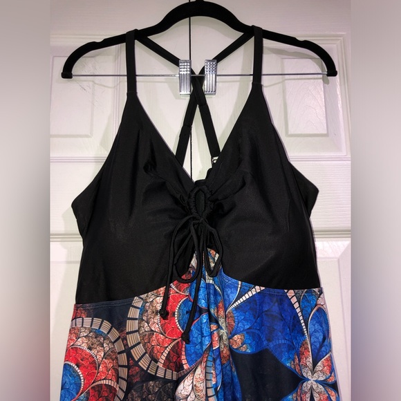 Hanna Nikole Women Plus Size One Piece Swimsuit Bathing Suit Tummy Control - Picture 5 of 11